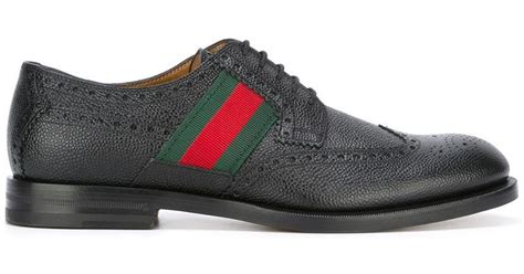 gucci mens shoes strand bee wingtip oxford shoe|Gucci.